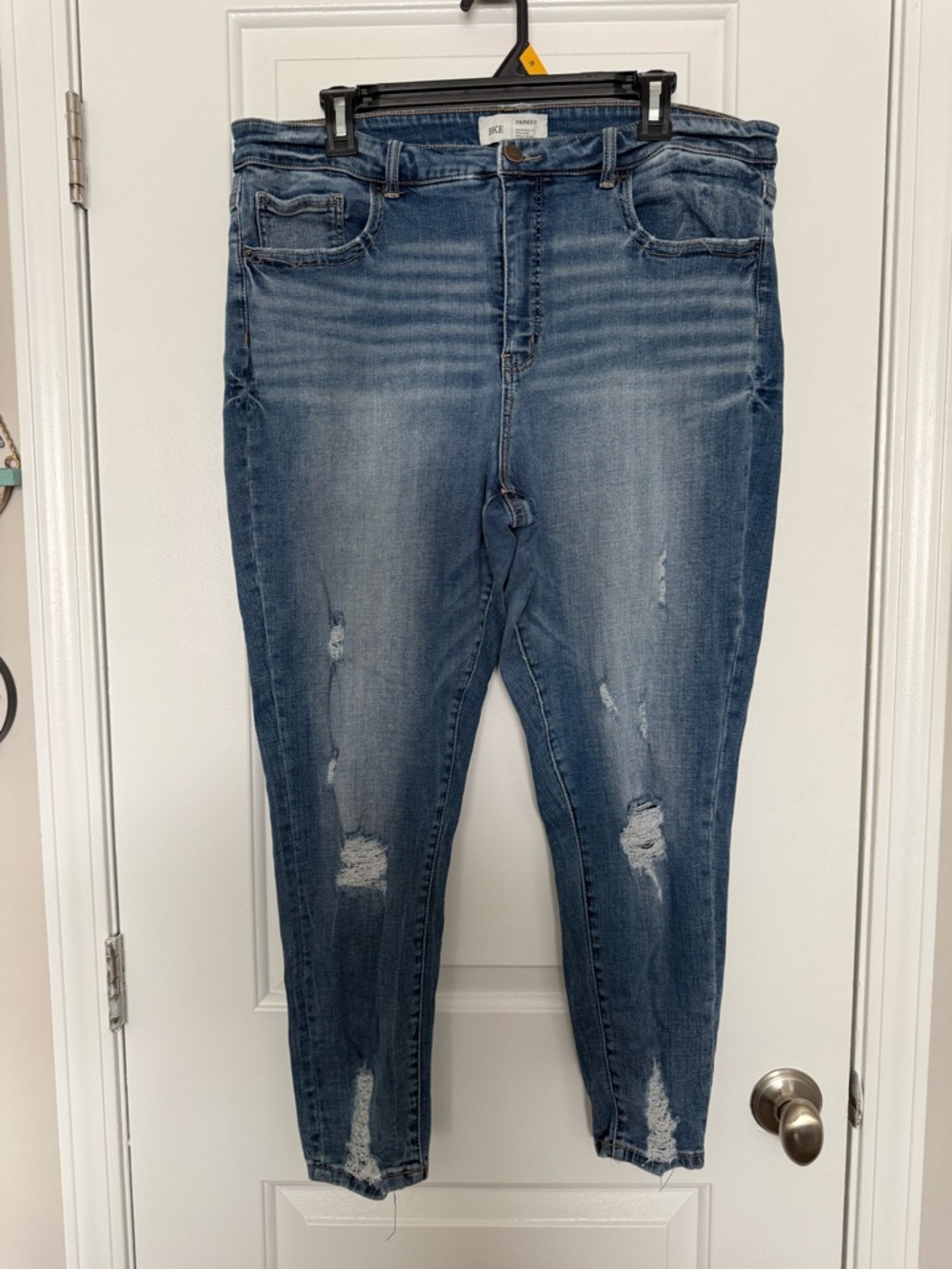 BKE Women's Skinny Ankle Jeans in Medium Blue Wash Size 36